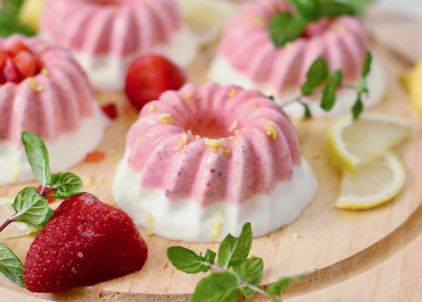 lemon strawberry sorbet