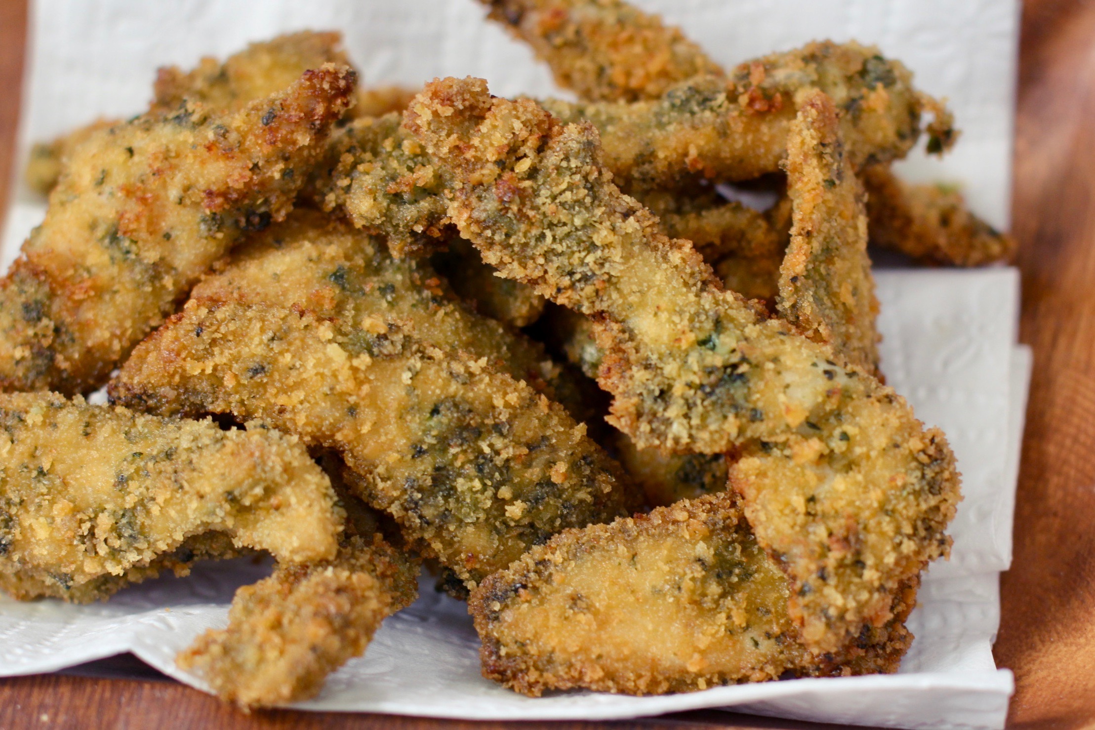Roasted Garlic and Pesto Chicken Fingers Soul&Streusel