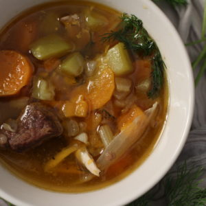 Meat and vegetable soup