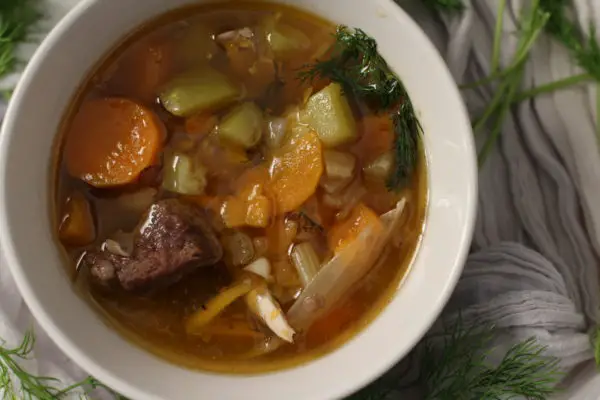 Meat and vegetable soup