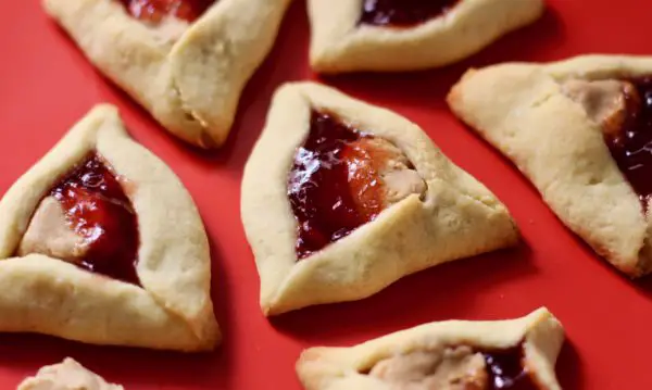 peanut butter and jelly hamantaschen