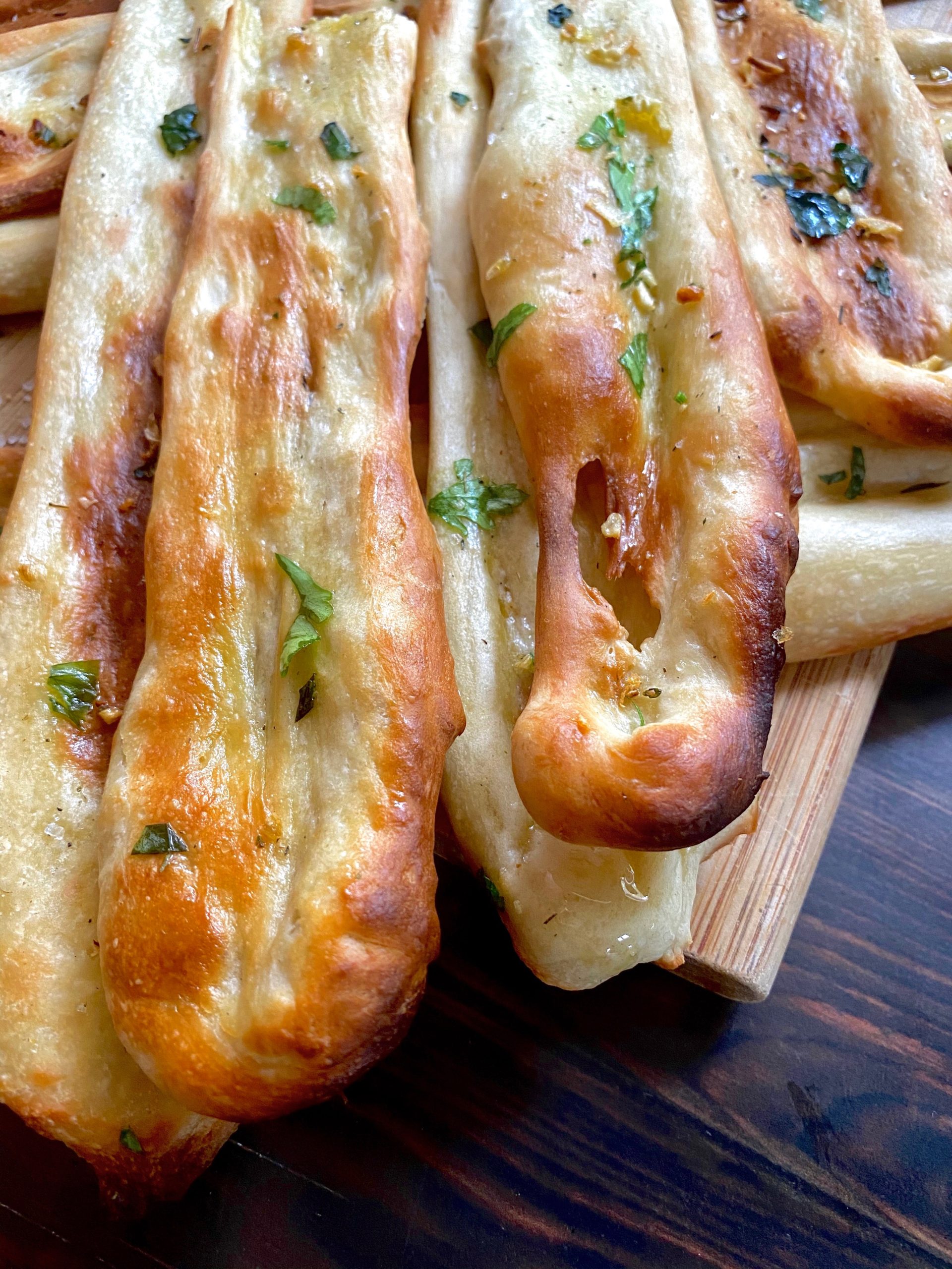 crispy focaccia bread recipe with garlic herb oil