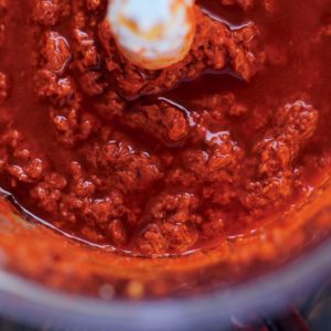 homemade harissa chili paste