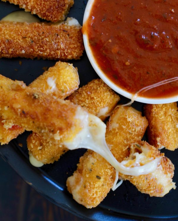 cheesy garlic herb mozzarella sticks