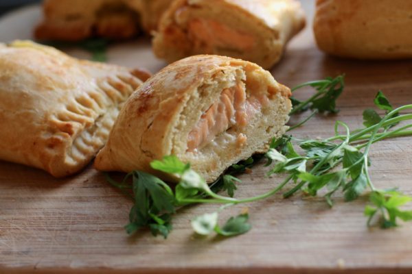 salmon brioche hot pockets