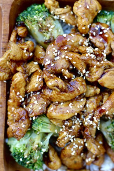 plate of Mongolian crispy chicken