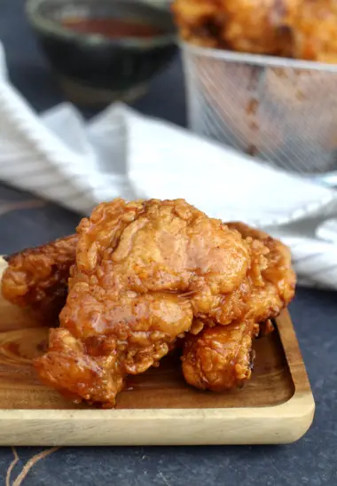 spicy maple southern fried chicken wing