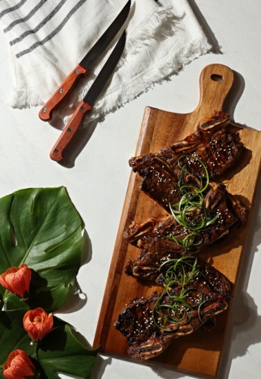 Hawaiian kalbi short ribs