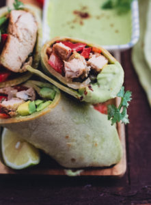 goddess wraps with our green tortillas 
