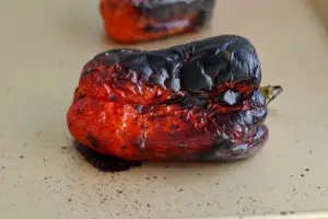 charred peppers 
