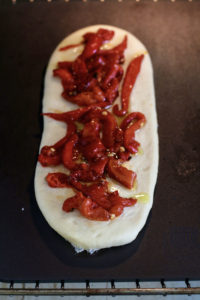 focaccia ready to be baked 