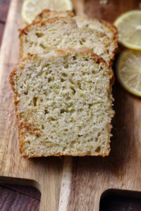 sliced lemon zucchini loaf