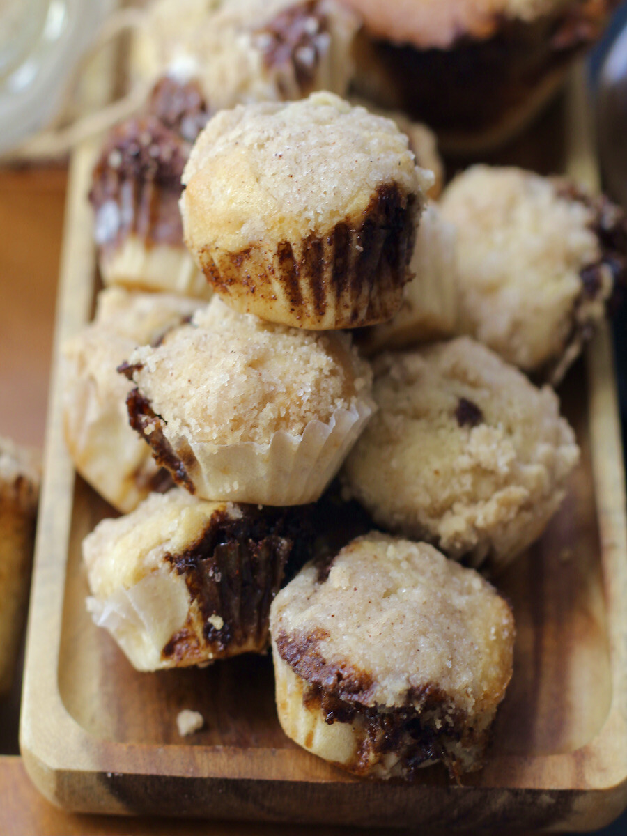 mini sour cream muffins