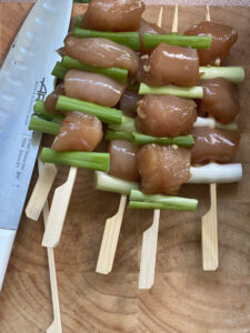 ginger soy skewers 