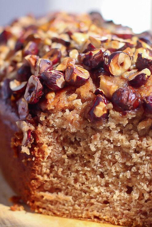 Egg-less Chocolate Sticky Date and Cashew Nut Cake