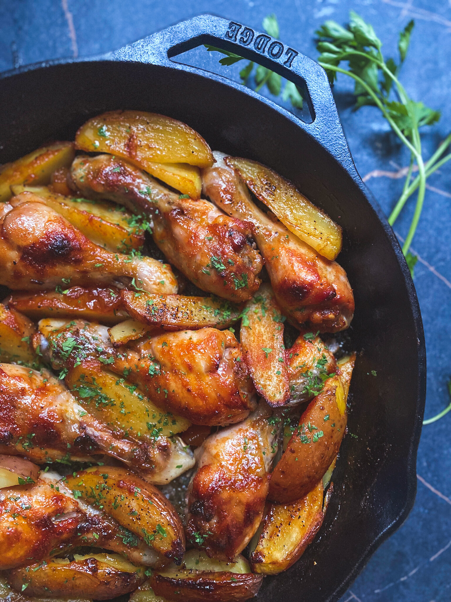 skillet apricot chicken bake