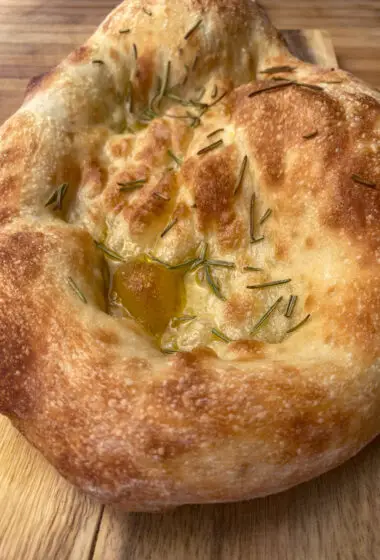 overnight focaccia ready to eat