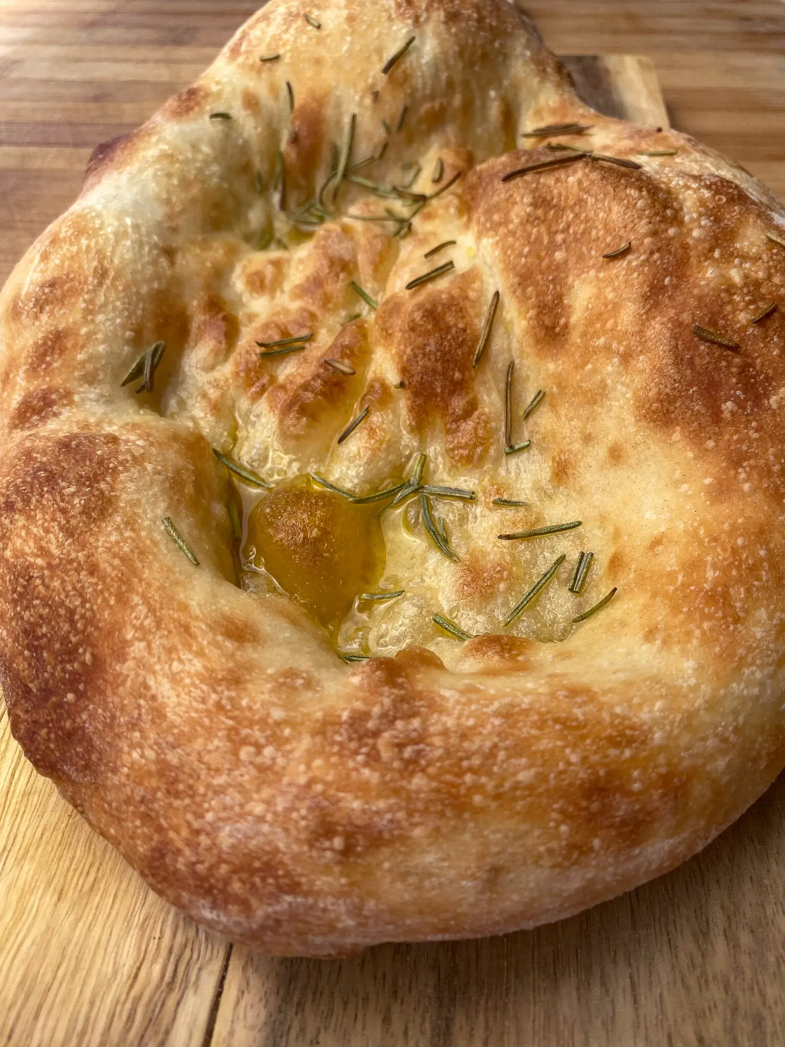 overnight focaccia ready to eat