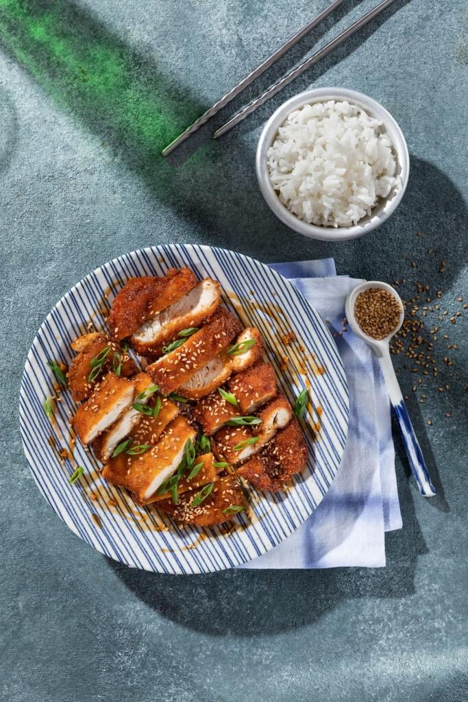 maple bourbon chicken Katsu