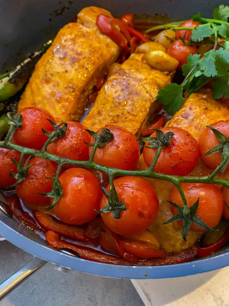 moroccan salmon cooked 