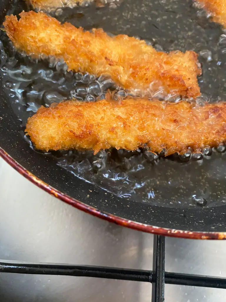 crispy fried salmon strips 