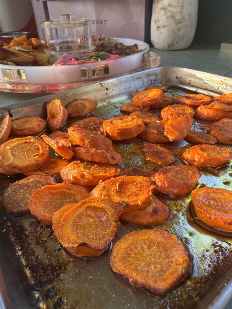 Honey cumin roast carrots 